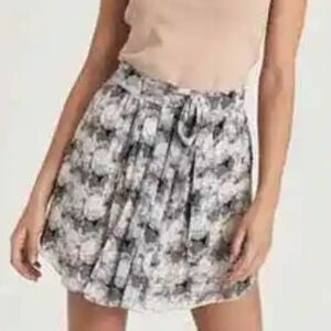 Reiss Jonah Pink Circle Abstract light Breathable Casual Comfort Mini Skirt sz 4